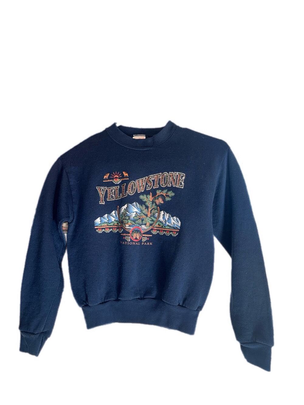 Vintage Kids Crewneck Jerzees Yellowstone National Park Tagged Size 8-10